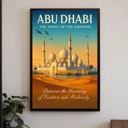 Abu Dhabi The Jewel Of The Emirates Poster PosterGoat