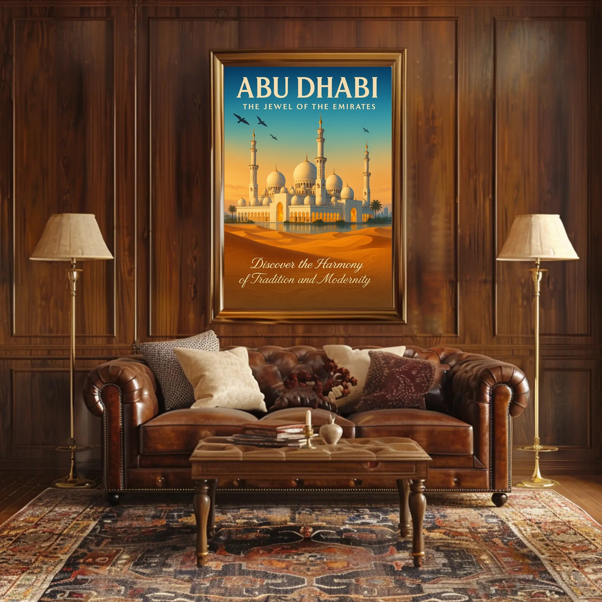 Abu Dhabi The Jewel Of The Emirates Poster PosterGoat