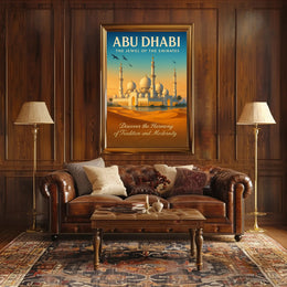Abu Dhabi The Jewel Of The Emirates Poster PosterGoat