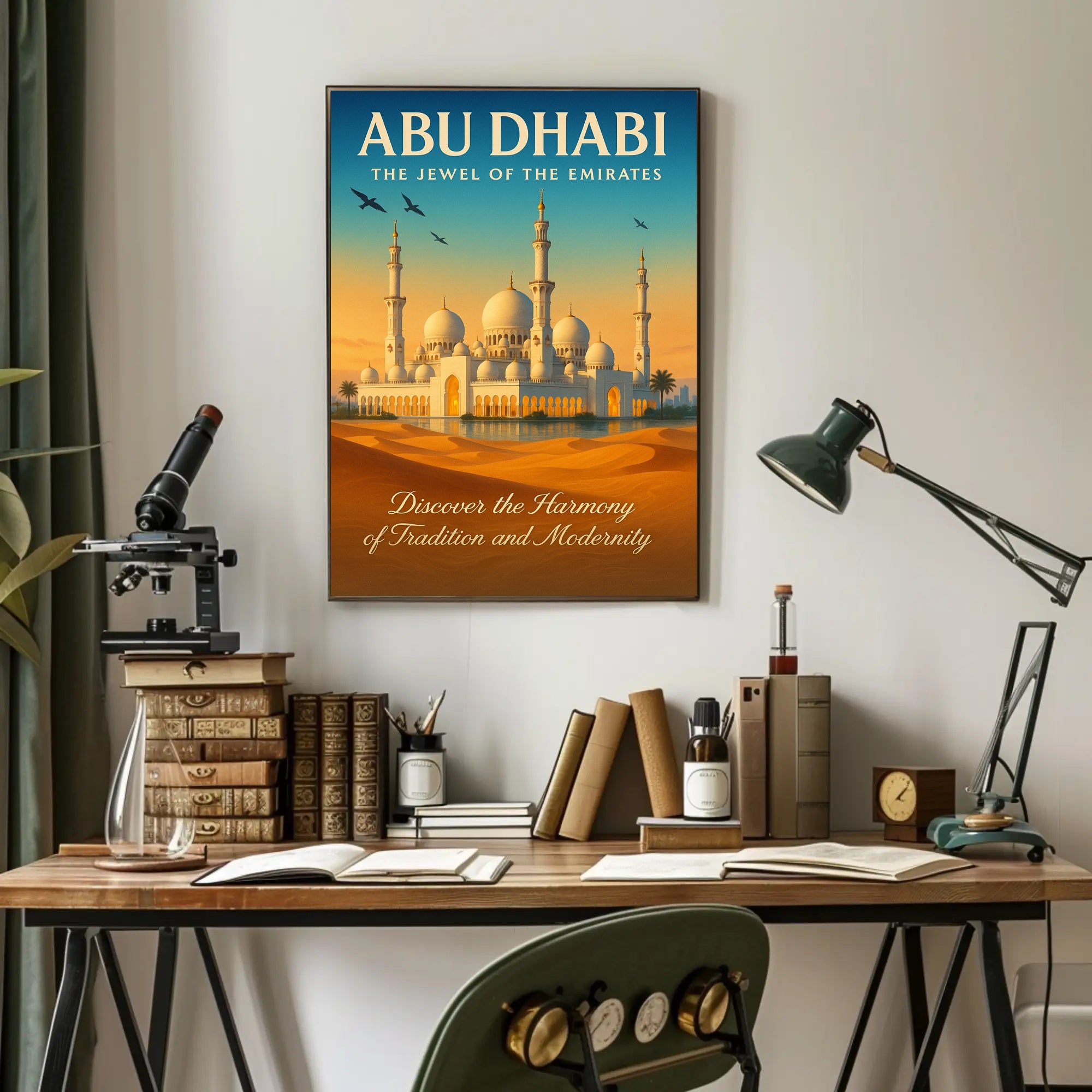 Abu Dhabi The Jewel Of The Emirates Poster PosterGoat