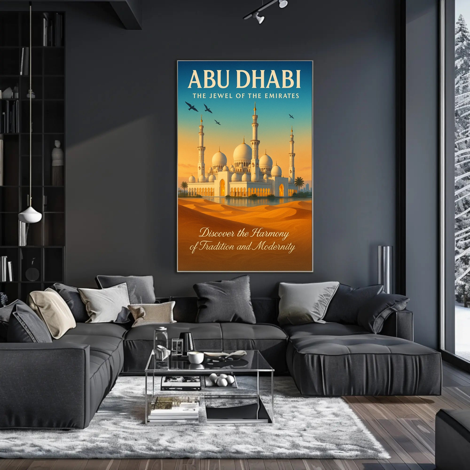 Abu Dhabi The Jewel Of The Emirates Poster PosterGoat