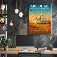 Abu Dhabi The Jewel Of The Emirates Poster PosterGoat