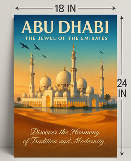 Abu Dhabi The Jewel Of The Emirates Poster PosterGoat