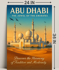 Abu Dhabi The Jewel Of The Emirates Poster PosterGoat
