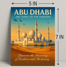 Abu Dhabi The Jewel Of The Emirates Poster PosterGoat