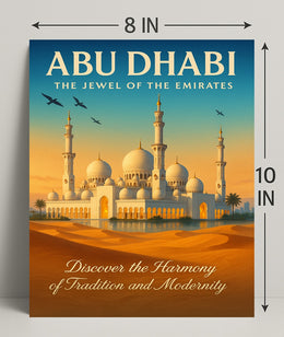 Abu Dhabi The Jewel Of The Emirates Poster PosterGoat