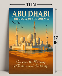 Abu Dhabi The Jewel Of The Emirates Poster PosterGoat