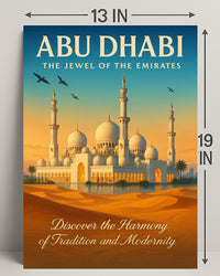 Abu Dhabi The Jewel Of The Emirates Poster PosterGoat