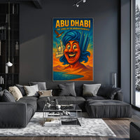 Abu Dhabi The Jewel of the Arabian Peninsula Poster PosterGoat