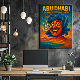 Abu Dhabi The Jewel of the Arabian Peninsula Poster PosterGoat