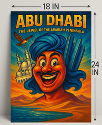 Abu Dhabi The Jewel of the Arabian Peninsula Poster PosterGoat