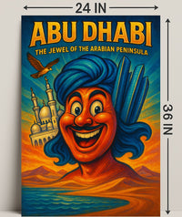 Abu Dhabi The Jewel of the Arabian Peninsula Poster PosterGoat