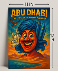 Abu Dhabi The Jewel of the Arabian Peninsula Poster PosterGoat