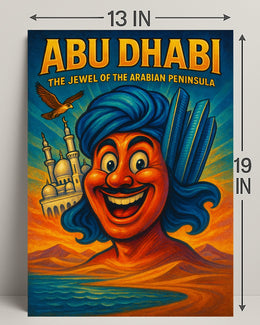 Abu Dhabi The Jewel of the Arabian Peninsula Poster PosterGoat