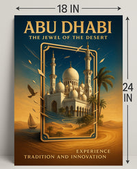 Abu Dhabi The Jewel of the Desert Poster PosterGoat