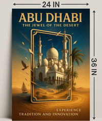 Abu Dhabi The Jewel of the Desert Poster PosterGoat