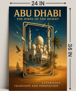 Abu Dhabi The Jewel of the Desert Poster PosterGoat
