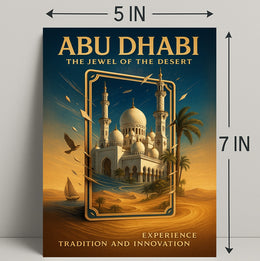 Abu Dhabi The Jewel of the Desert Poster PosterGoat