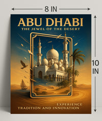 Abu Dhabi The Jewel of the Desert Poster PosterGoat