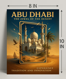 Abu Dhabi The Jewel of the Desert Poster PosterGoat