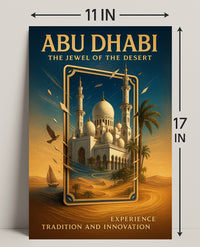 Abu Dhabi The Jewel of the Desert Poster PosterGoat
