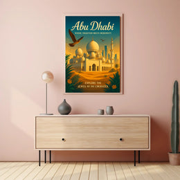 Abu Dhabi Tradition Meets Modernity Poster PosterGoat