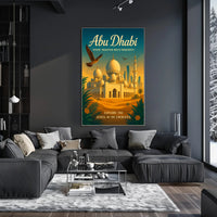 Abu Dhabi Tradition Meets Modernity Poster PosterGoat