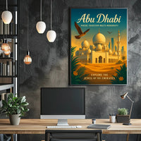 Abu Dhabi Tradition Meets Modernity Poster PosterGoat