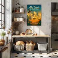 Abu Dhabi Tradition Meets Modernity Poster PosterGoat