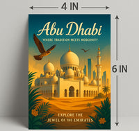 Abu Dhabi Tradition Meets Modernity Poster PosterGoat