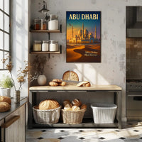 Abu Dhabi Traditional Meets Modern Poster PosterGoat