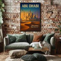 Abu Dhabi Traditional Meets Modern Poster PosterGoat