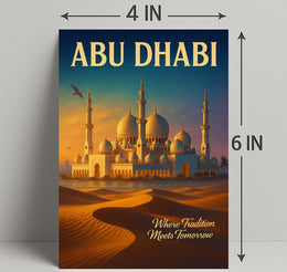 Abu Dhabi Traditional Meets Modern Poster PosterGoat