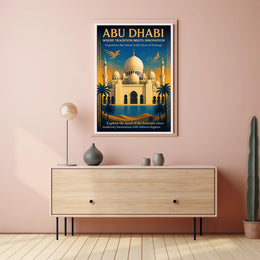 Abu Dhabi Where Tradition Meets Innovation Poster PosterGoat