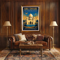 Abu Dhabi Where Tradition Meets Innovation Poster PosterGoat