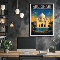 Abu Dhabi Where Tradition Meets Innovation Poster PosterGoat