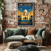 Abu Dhabi Where Tradition Meets Innovation Poster PosterGoat