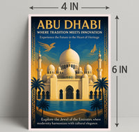Abu Dhabi Where Tradition Meets Innovation Poster PosterGoat