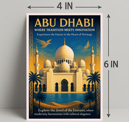 Abu Dhabi Where Tradition Meets Innovation Poster PosterGoat