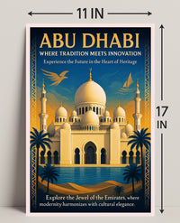 Abu Dhabi Where Tradition Meets Innovation Poster PosterGoat