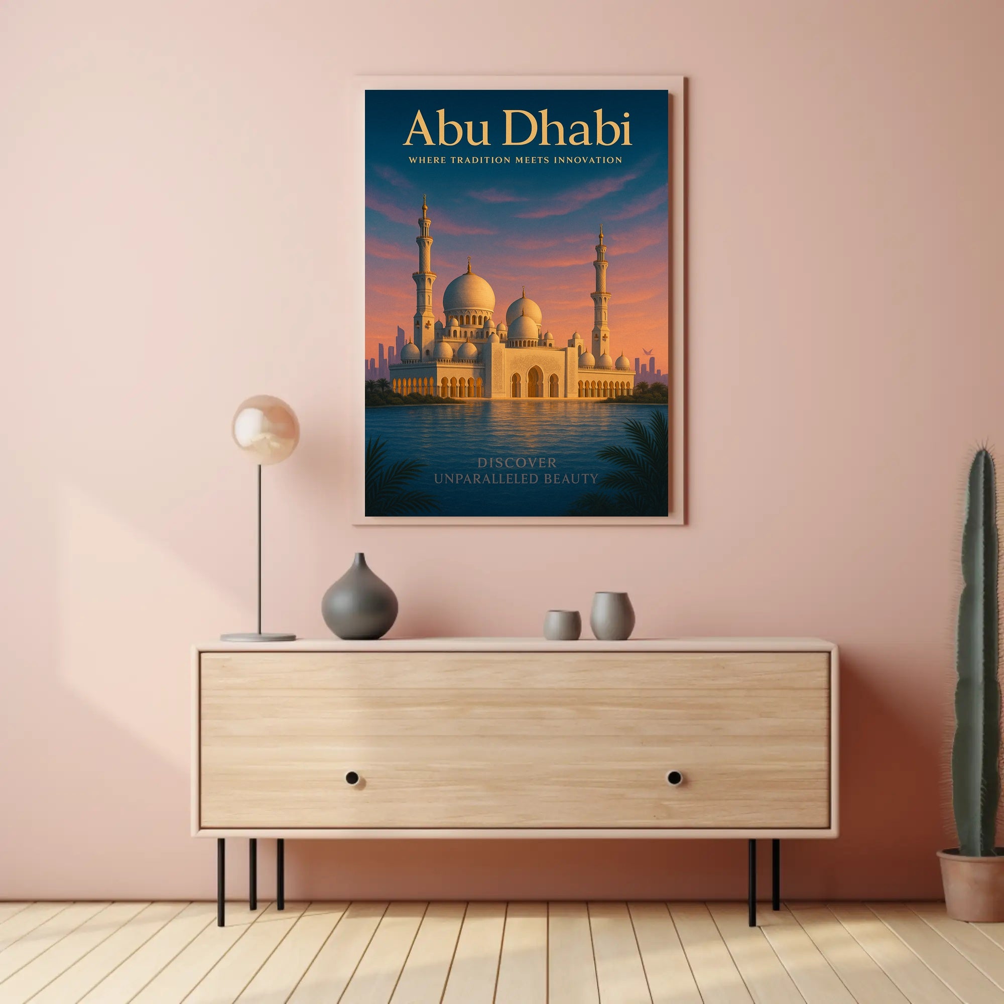 Abu Dhabi Where Tradition Meets Poster PosterGoat
