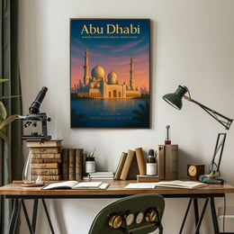 Abu Dhabi Where Tradition Meets Poster PosterGoat