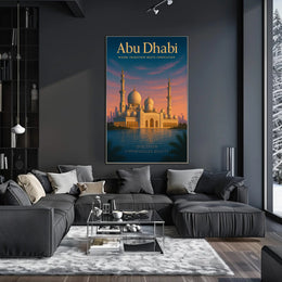 Abu Dhabi Where Tradition Meets Poster PosterGoat