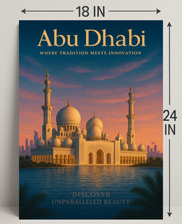 Abu Dhabi Where Tradition Meets Poster PosterGoat
