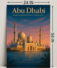 Abu Dhabi Where Tradition Meets Poster PosterGoat
