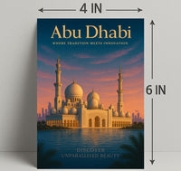 Abu Dhabi Where Tradition Meets Poster PosterGoat