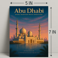 Abu Dhabi Where Tradition Meets Poster PosterGoat