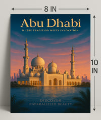 Abu Dhabi Where Tradition Meets Poster PosterGoat