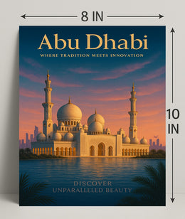 Abu Dhabi Where Tradition Meets Poster PosterGoat
