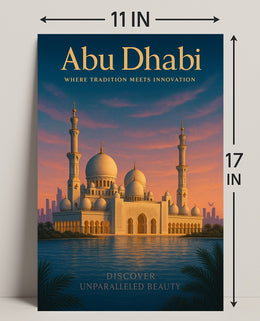 Abu Dhabi Where Tradition Meets Poster PosterGoat